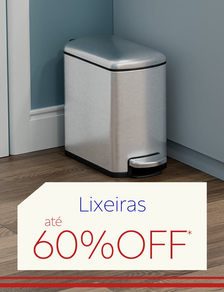 Lixeiras em oferta - até 60% OFF