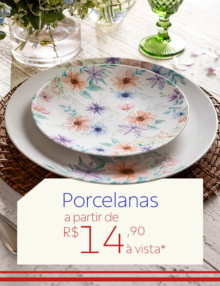 Porcelana em oferta