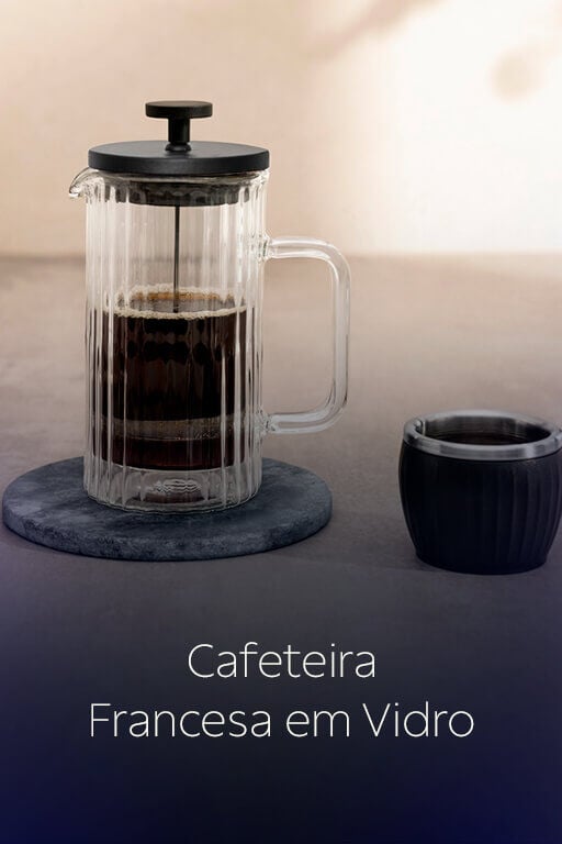Cafeteira Francesa em Vidro
