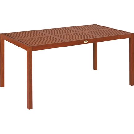 Mesa de Jantar de Madeira Tramontina Retangular em Jatobá com Acabamento Eco Blindage 6 Lugares