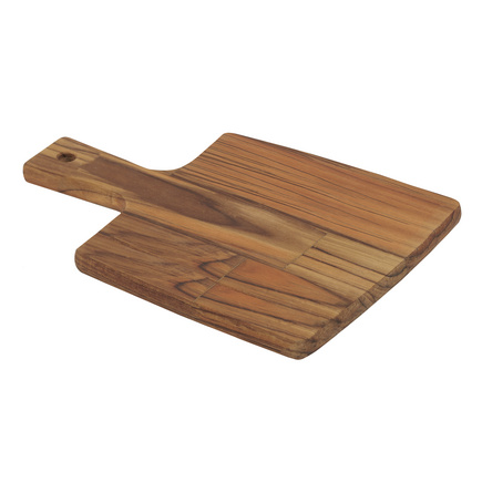 Tábua Retangular Tramontina Kitchen em Madeira Teca com Cabo 28x19,5 cm