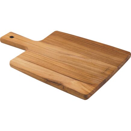 Tábua Retangular Tramontina Kitchen em Madeira Teca com Cabo 34x23 cm