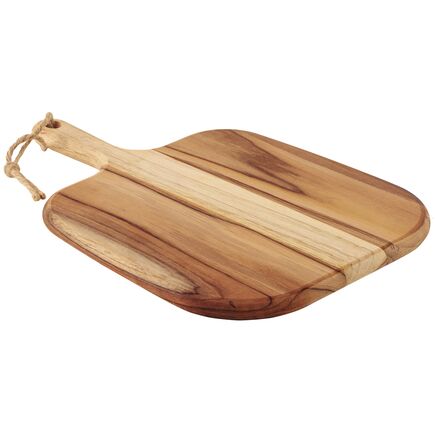 Tábua para Queijos e Frios Tramontina Provence em Madeira Teca FSC com Cabo 40x28cm