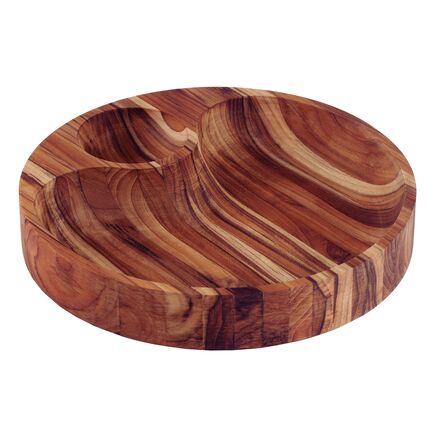Petisqueira Tramontina Churrasco em Madeira Teca com Acabamento em Óleo Mineral 31,5 x 31,5 cm