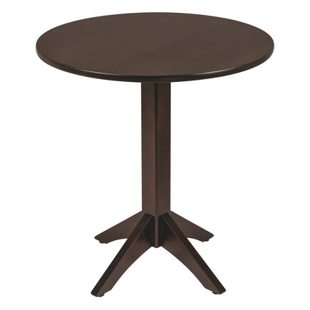 Mesa Tramontina Piazza London Redonda em Madeira Tauari Castanho Escuro 2 Lugares 70 cm