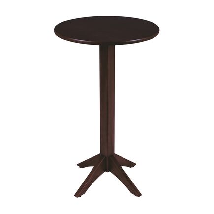 Mesa de Madeira Tramontina London Bistrô Redonda em Tauari Castanho Escuro 2 Lugares 60 cm