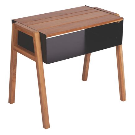 Mesa de Apoio Multiuso Tramontina Verona em Madeira Teca com Acabamento em Verniz Incolor