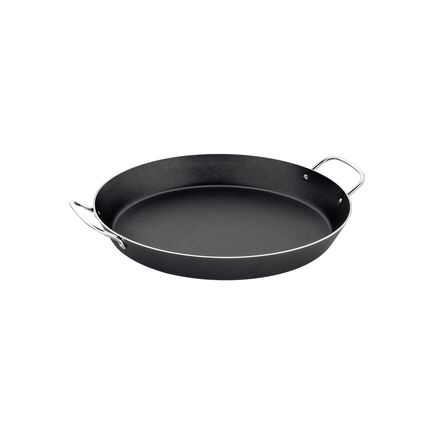 Paellera Tramontina Loreto em Alumínio com Revestimento Interno Antiaderente Starflon Max com Alças Metálicas Grafite 30 cm 2,5 L