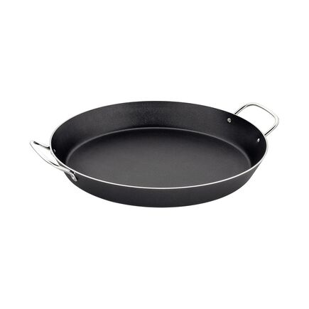 Paellera Tramontina Loreto em Alumínio com Revestimento Interno Antiaderente Starflon Max com Alças Metálicas Grafite 38 cm 5,4 L