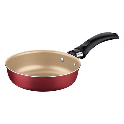 Frigideira para Ovo Tramontina Turim em Alumínio com Revestimento Antiaderente Starflon Max e Cabo Baquelite Vermelho 13 cm 0,4 L