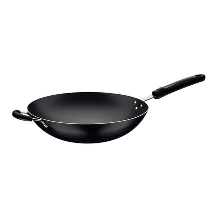 Wok Tramontina Loreto em Alumínio com Revestimento Interno Antiaderente Starflon Max com Cabo Baquelite Grafite 36 cm 6 L
