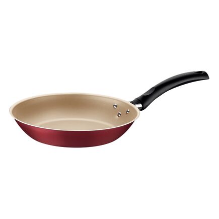 Frigideira Tramontina Turim em Alumínio com Revestimento Interno e Externo em Antiaderente Starflon Max Vermelha 30 cm 2,5 L