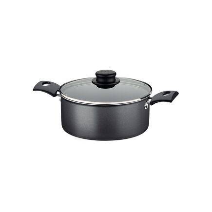 Caçarola Tramontina Turim em Alumínio com Revestimento Interno e Externo em Antiaderente Starflon Max Chumbo 18 cm 2 L