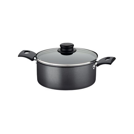 Caçarola Tramontina Turim em Alumínio com Revestimento Interno e Externo em Antiaderente Starflon Max Chumbo 20 cm 2,8 L