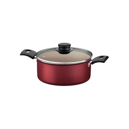 Caçarola Tramontina Turim em Alumínio com Revestimento Interno e Externo em Antiaderente Starflon Max Vermelha 18 cm 2 L