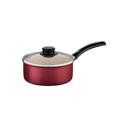 Panela Tramontina Turim em Alumínio com Revestimento Interno e Externo em Antiaderente Starflon Max Vermelha 16 cm 1,4 L