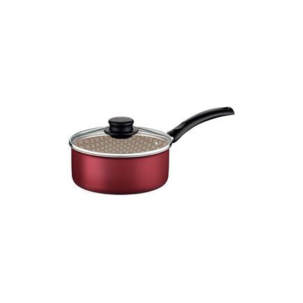Panela Tramontina Turim em Alumínio com Revestimento Interno e Externo em Antiaderente Starflon Max Vermelho 16 cm 1,4 L