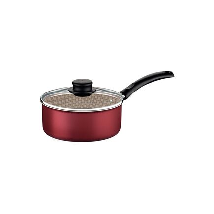 Panela Tramontina Turim em Alumínio com Revestimento Interno e Externo em Antiaderente Starflon Max Vermelho 18 cm 2 L