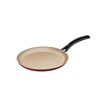 Panquequeira Tramontina Turim em Alumínio com Revestimento Interno e Externo em Antiaderente Starflon Max Vermelha 22 cm 0,6 L