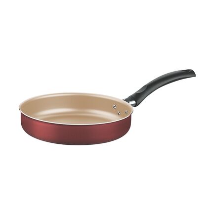 Frigideira Reta Tramontina Turim em Alumínio com Revestimento Interno e Externo Antiaderente Starflon Max Vermelho 22 cm 1,7 L