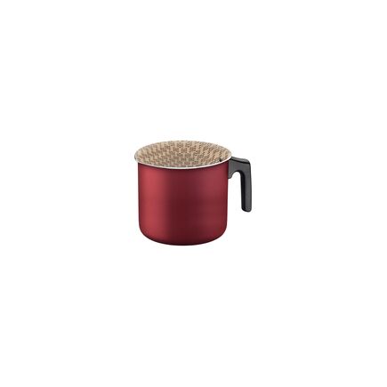 Fervedor Tramontina em Alumínio com Revestimento Interno e Externo em Antiaderente Starflon Max Vermelho 12 cm 1,1 L