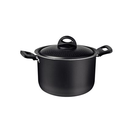 Espagueteira Tramontina Loreto em Alumínio com Revestimento Interno e Externo em Antiaderente Starflon Max Grafite 22 cm 5,7 L