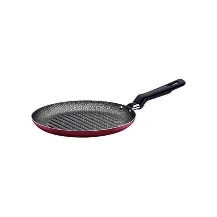 Bistequeira Tramontina Loreto em Alumínio com Revestimento Interno Antiaderente Starflon Max com Cabo Baquelite 22 cm 0,6 L Vermelha