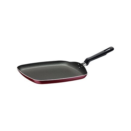Bistequeira Lisa Tramontina Loreto em Alumínio com Revestimento Interno Antiaderente Starflon Max com Cabo Baquelite 26 cm 1 L Vermelha