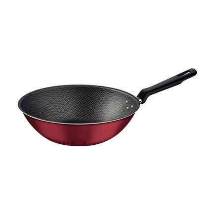 Wok Tramontina Loreto em Alumínio com Revestimento Interno e Externo Antiaderente Starflon Max Vermelho 28 cm 3,6 L