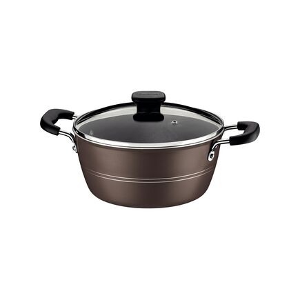 Caçarola Tramontina Sicília em Alumínio com Revestimento Interno e Externo em Antiaderente Starflon Excellent Avelã 20 cm 2,4 L