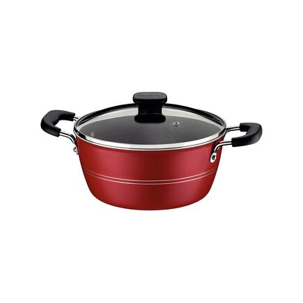 Caçarola Tramontina Sicília em Alumínio com Revestimento Interno e Externo em Antiaderente Starflon Excellent Vermelho 20 cm 2,4 L