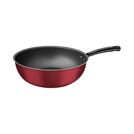 Frigideira Funda Tramontina Versalhes em Alumínio com Revestimento Interno e Externo em Antiaderente Starflon Max Vermelho 28 cm 4,9 L