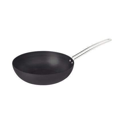 Wok Churrasco Tramontina em Alumínio Anodizado com Cabo de Aço Inox 24 cm 2,2 L