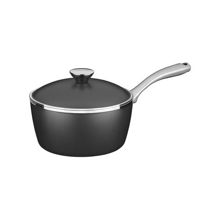 Panela Tramontina Lyon em Alumínio Forjado com Revestimento Interno e Externo em Antiaderente Starflon High Performance Preto 20 cm 2,8 L