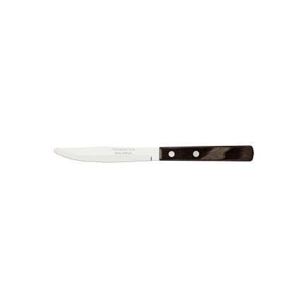 Faca de Mesa Tramontina com Lâmina em Aço Inox e Cabo em Madeira Tratada Polywood Castanho 4