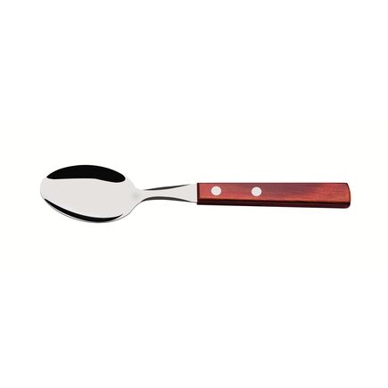 Colher para Sobremesa Tramontina com Lâmina em Aço Inox e Cabo em Madeira Tratada Polywood Vermelho