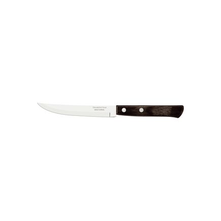 Faca para Churrasco Tramontina com Lâmina em Aço com Fio Liso e Cabo de Madeira Tratada Polywood Castanho 5