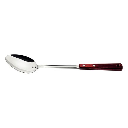Colher para Servir Tramontina com Lâmina em Aço Inox e Cabo em Madeira Tratada Polywood Vermelho