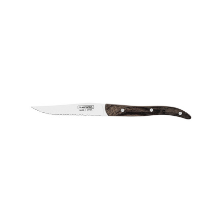Faca para Churrasco Tramontina com Lâmina de Aço Inox com Fio Microserrilhado e Cabo de Madeira Tratada Polywood 4