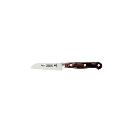 Faca para Legumes e Frutas Tramontina Century Wood com Lâmina em Aço Inox e Cabo de Madeira Tratada Castanho 3