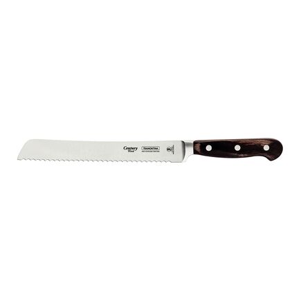 Faca para Pão Tramontina Century Wood com Lâmina em Aço Inox e Cabo de Madeira Tratada Castanho 8