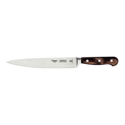 Faca Utility Tramontina Century Wood com Lâmina em Aço Inox e Cabo de Madeira Tratada Castanho 8