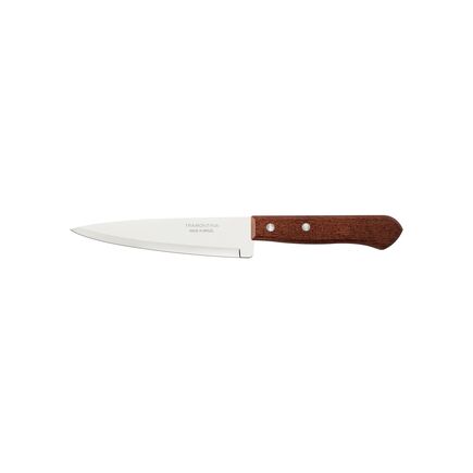 Faca Peixeira e Cozinha Tramontina Dynamic com Lâmina de Aço Inox e Cabo de Madeira Natural 6