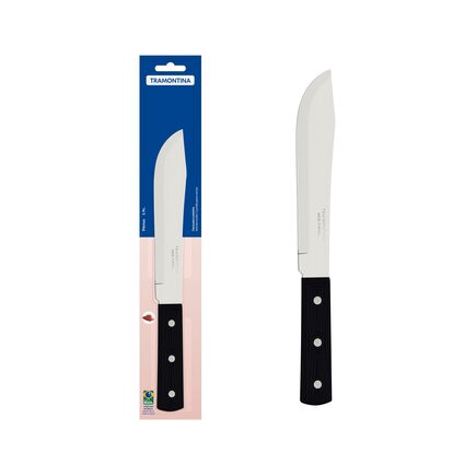 Faca para Cozinha Tramontina Plenus com Lâmina em Aço Inox e Cabo de Polipropileno Preto 7