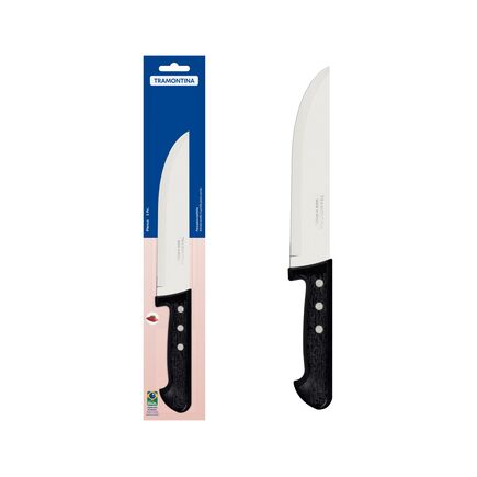 Faca para Cozinha Tramontina Plenus com Lâmina em Aço Inox e Cabo de Polipropileno Preto 7