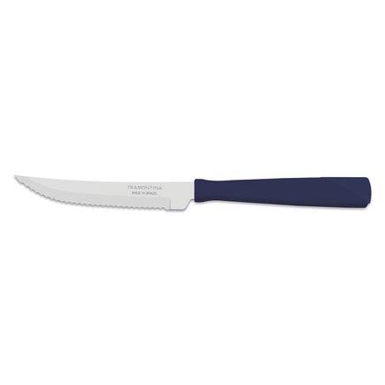 Faca para Churrasco Tramontina New Kolor com Lâmina em Aço Inox e Cabo de Polipropileno Azul 4