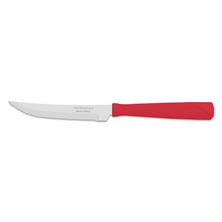 Faca para Churrasco Tramontina New Kolor com Lâmina em Aço Inox e Cabo de Polipropileno Vermelho 4
