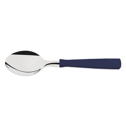 Colher de Mesa Tramontina New Kolor com Lâmina em Aço Inox e Cabo de Polipropileno Azul