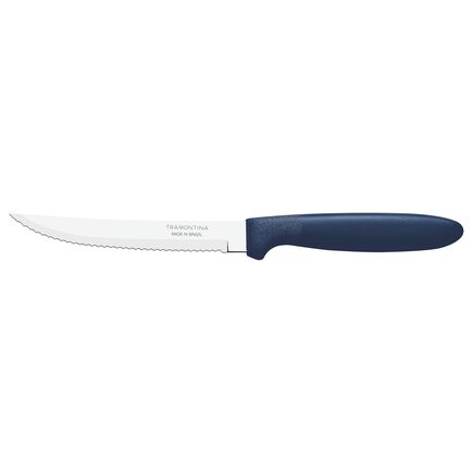 Faca para Churrasco Tramontina Ipanema com Lâmina em Aço Inox e Cabo de Polipropileno Azul 5