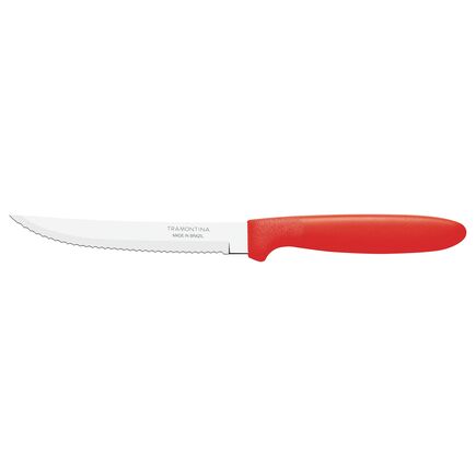 Faca para Churrasco Tramontina Ipanema com Lâmina em Aço Inox e Cabo de Polipropileno Vermelho 5